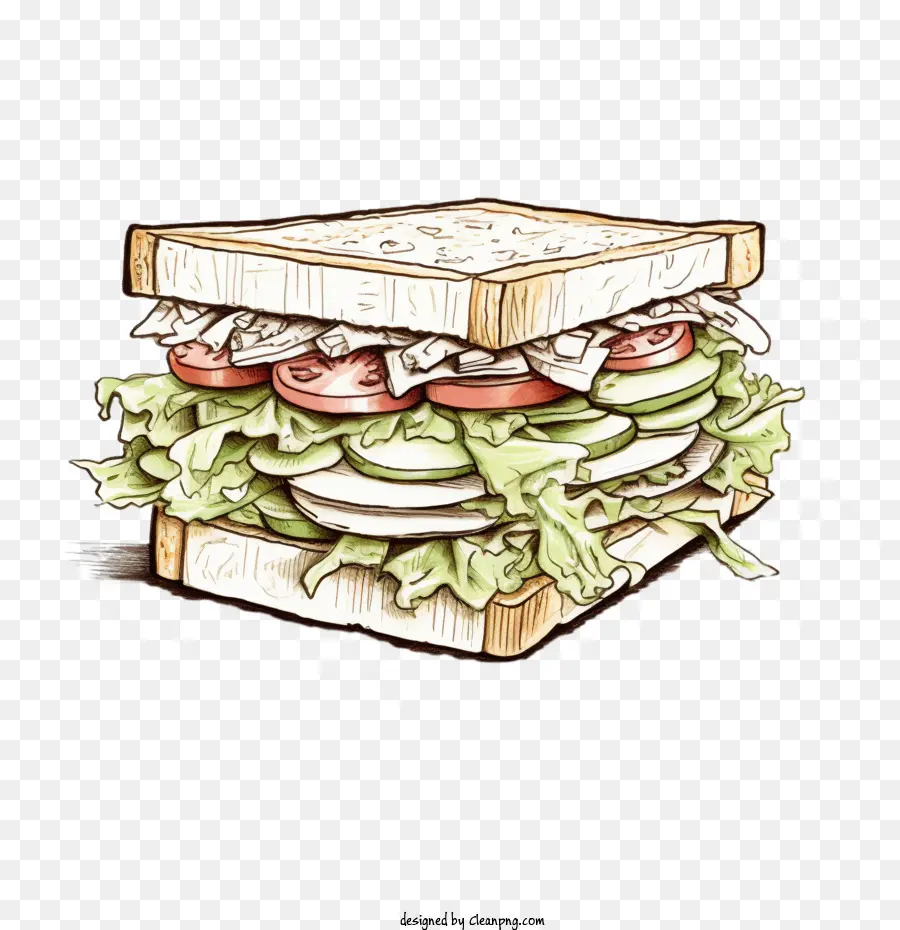 Croquis Du Sorcier Sandwich，Sorcier Sandwich PNG