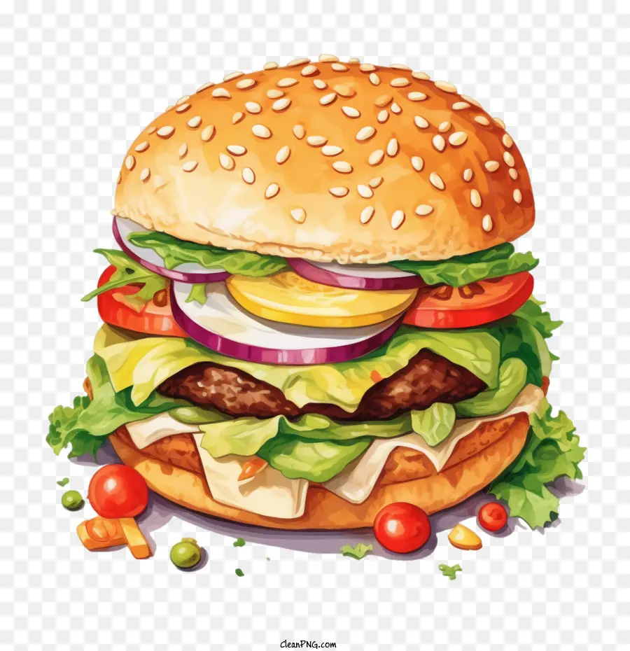 Hamburger，Burger PNG