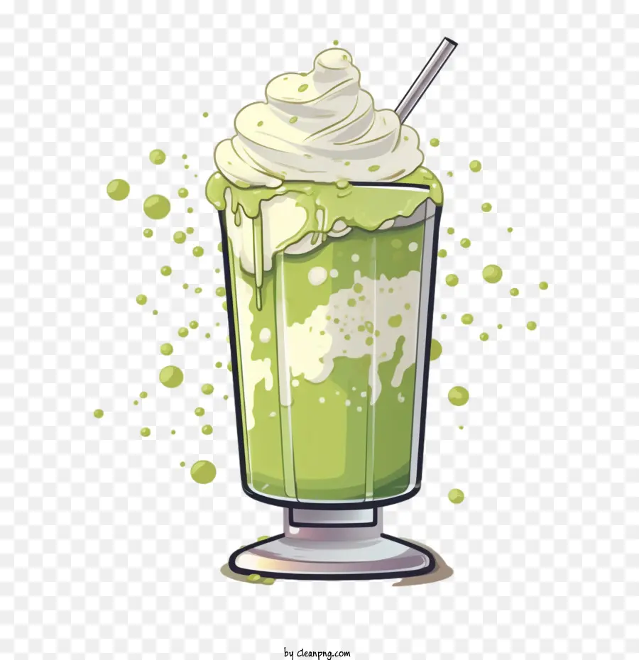 Milk Shake，Milk Shake Vert PNG