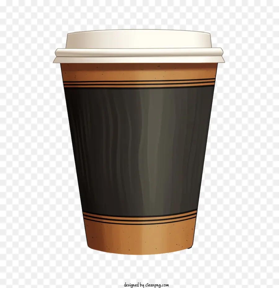 Tasse De Café En Papier，Tasse De Café En Papier Brun PNG