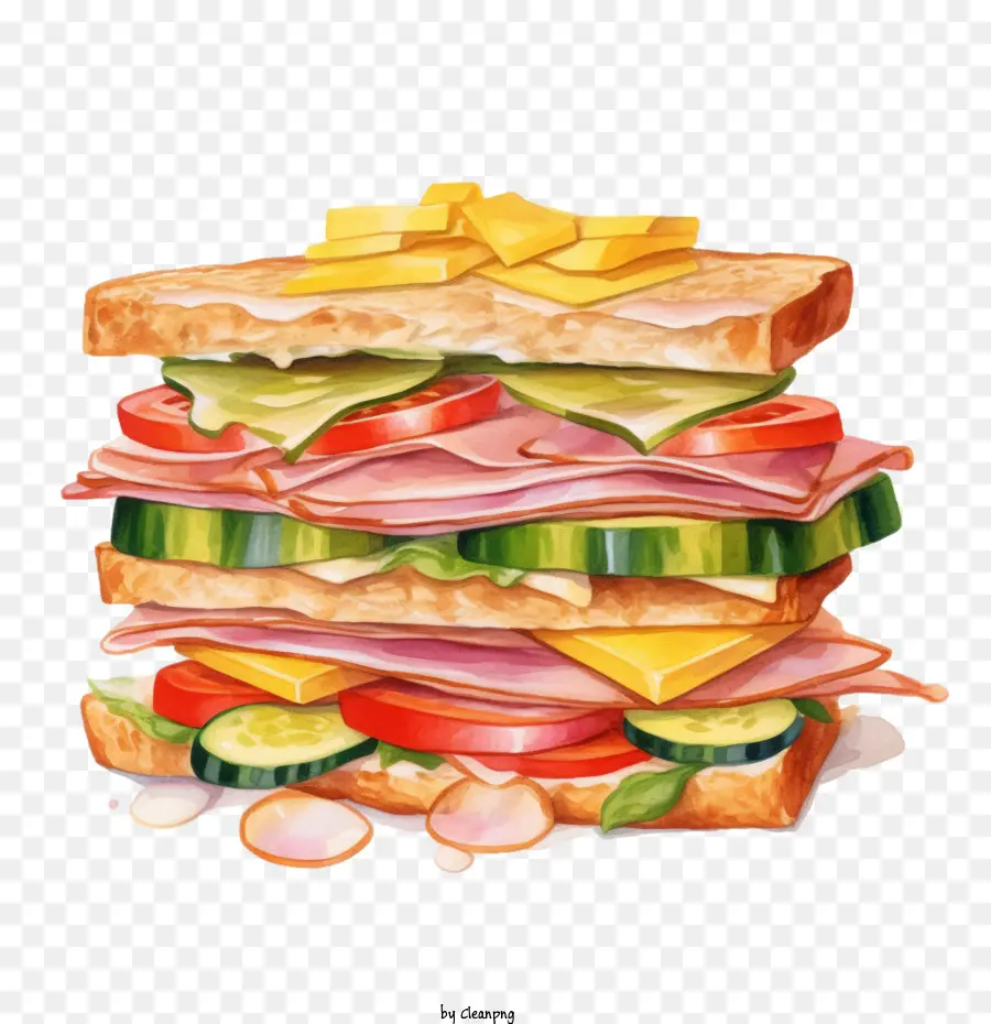 Sandwich，La Viande PNG