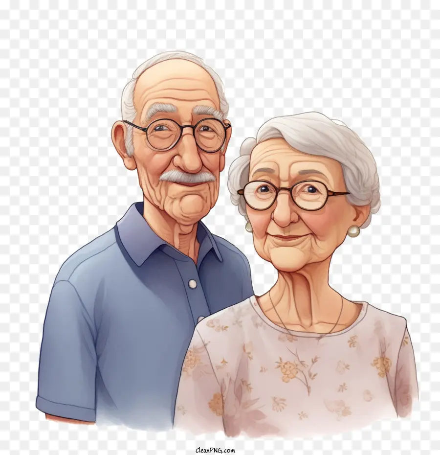 Journée Internationale Des Personnes âgées，Couple De Personnes âgées PNG