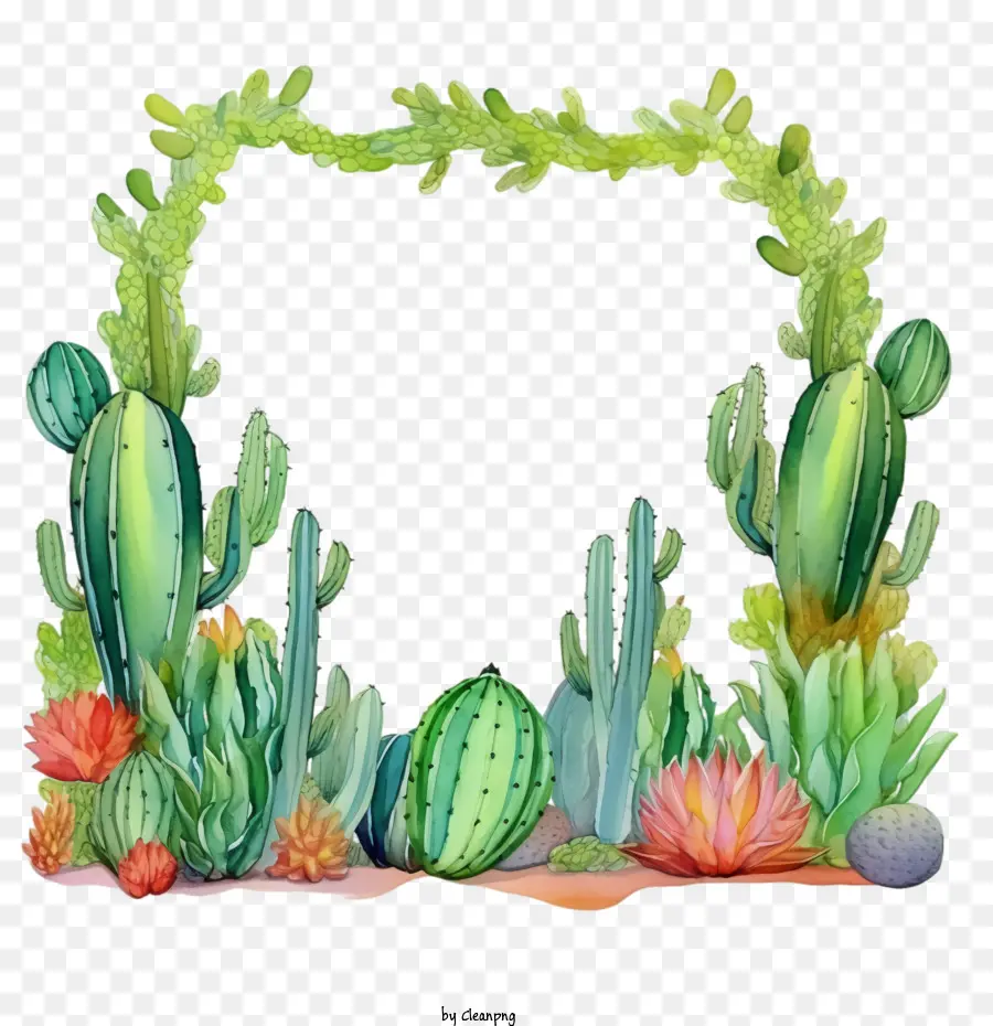 Cactus，Cadre De Cactus PNG