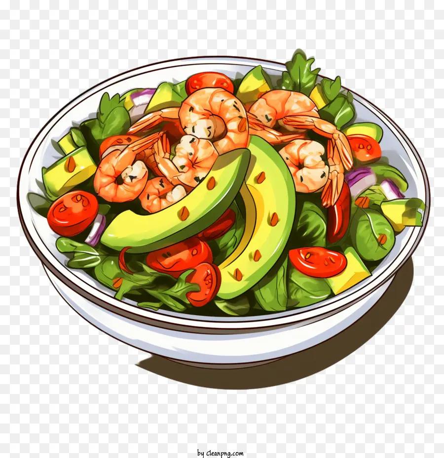 Salade，Crevettes PNG