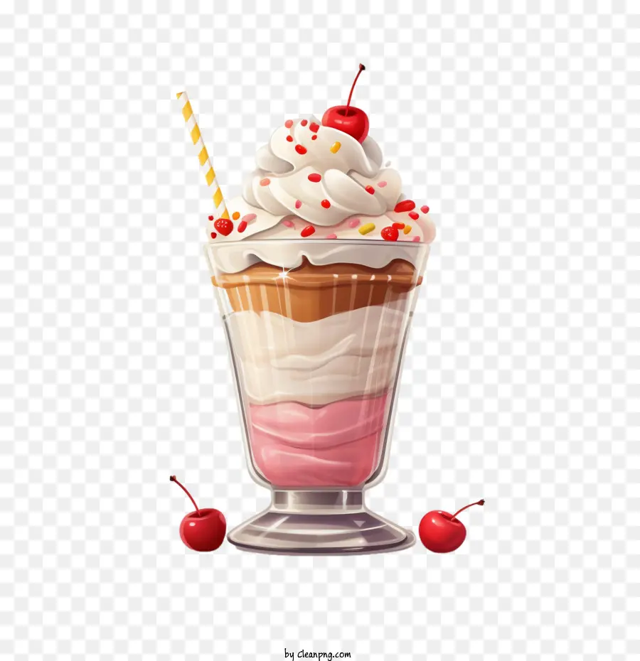 Milk Shake，Coupe Glacée PNG