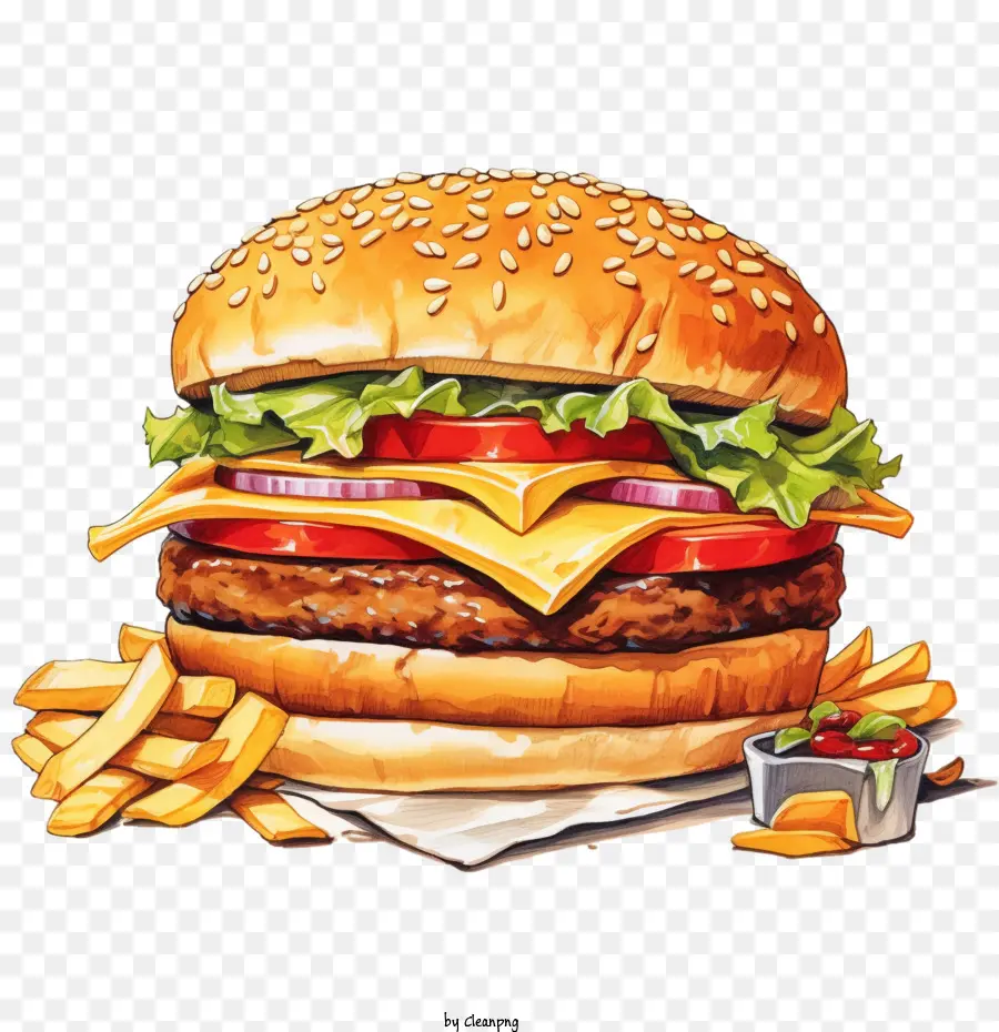 Hamburger，Burger PNG