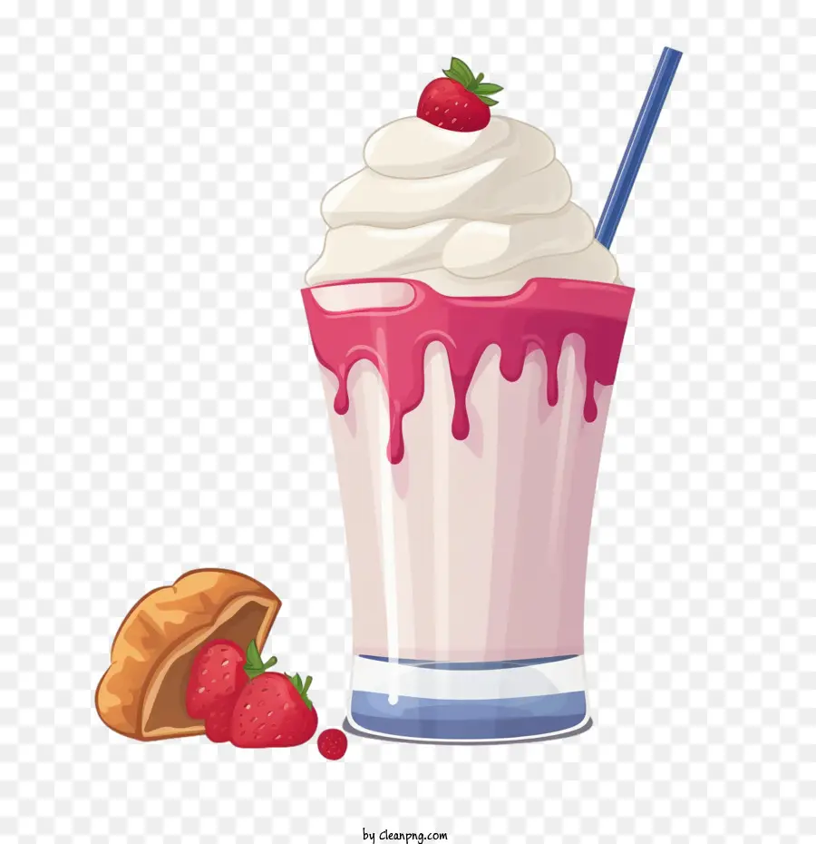 Milk Shake，Milk Shake Aux Fraises PNG