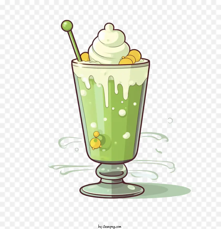 Milk Shake，Milk Shake Vert PNG