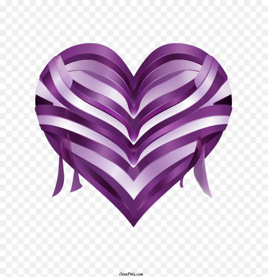 Journée Du Cœur Violet，Coeur Violet PNG