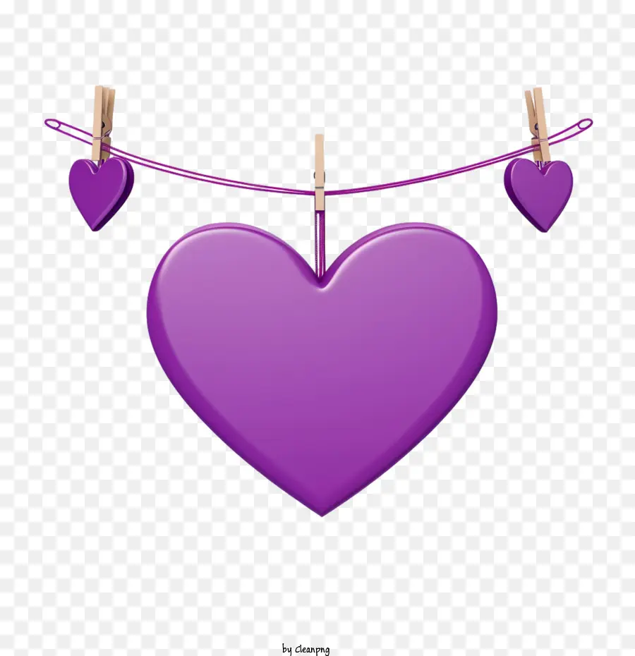 Journée Du Cœur Violet，Coeur Violet PNG