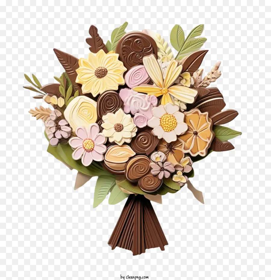 Journée Internationale Du Chocolat，Bouquet De Chocolat PNG