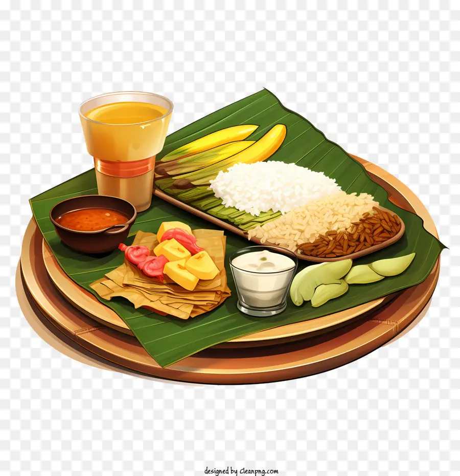 Nourriture Onam Sadya，Repas Traditionnel PNG