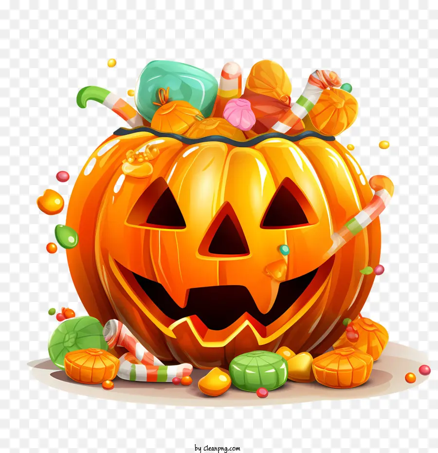 Bol De Bonbons D'halloween，Halloween PNG