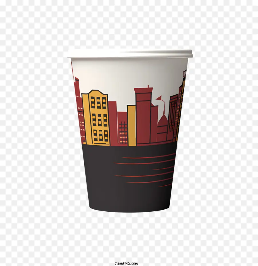 Tasse De Papier，Ligne D'horizon PNG