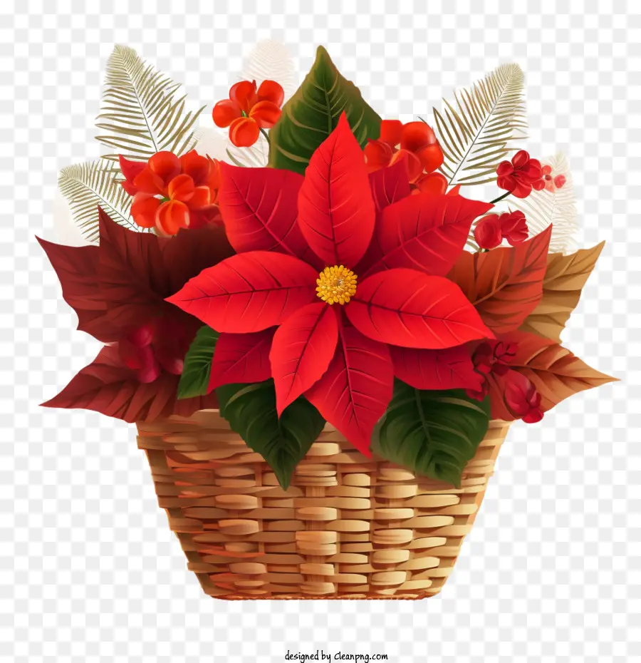 Poinsettia，Poinsettia Rouge PNG