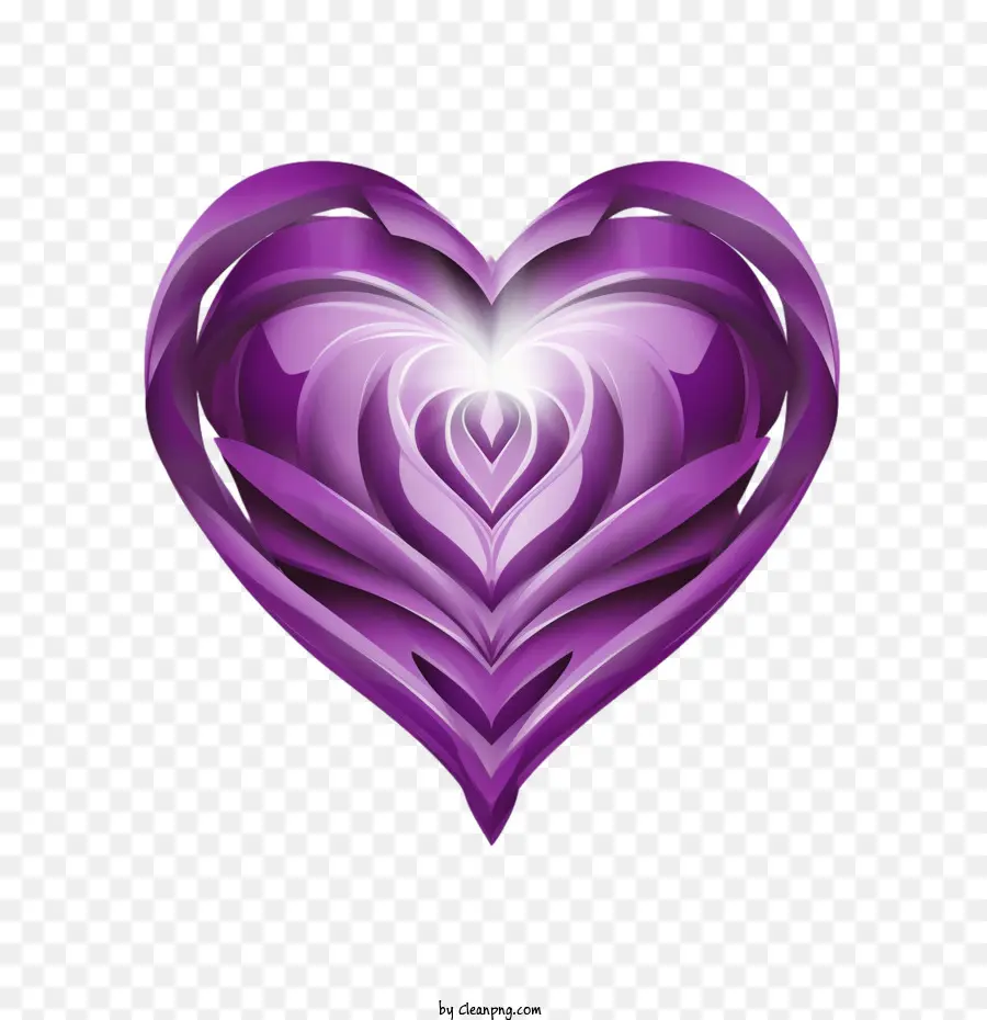 Journée Du Cœur Violet，Coeur Violet PNG