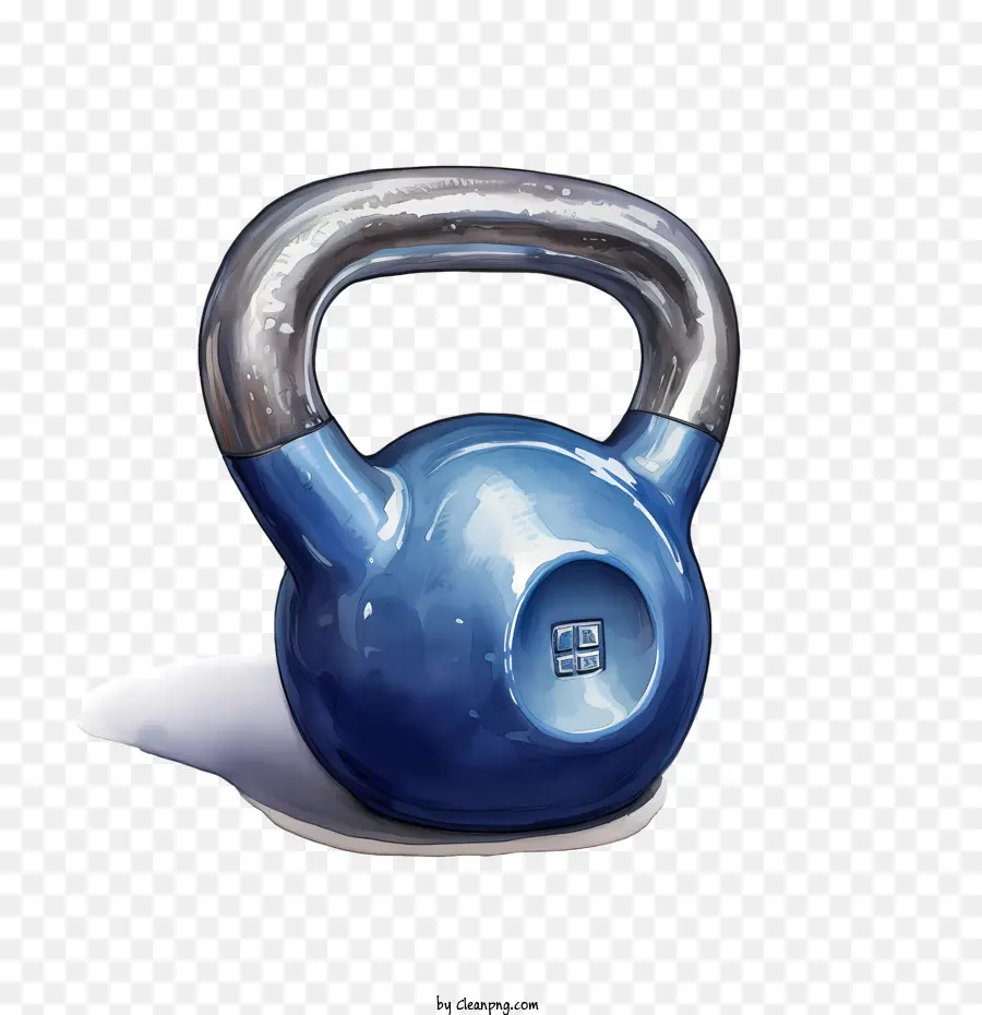 Kettlebell D'entraînement，Kettlebell Bleue PNG