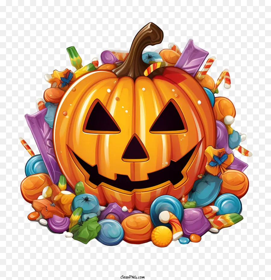 Bol De Bonbons D'halloween，Halloween PNG