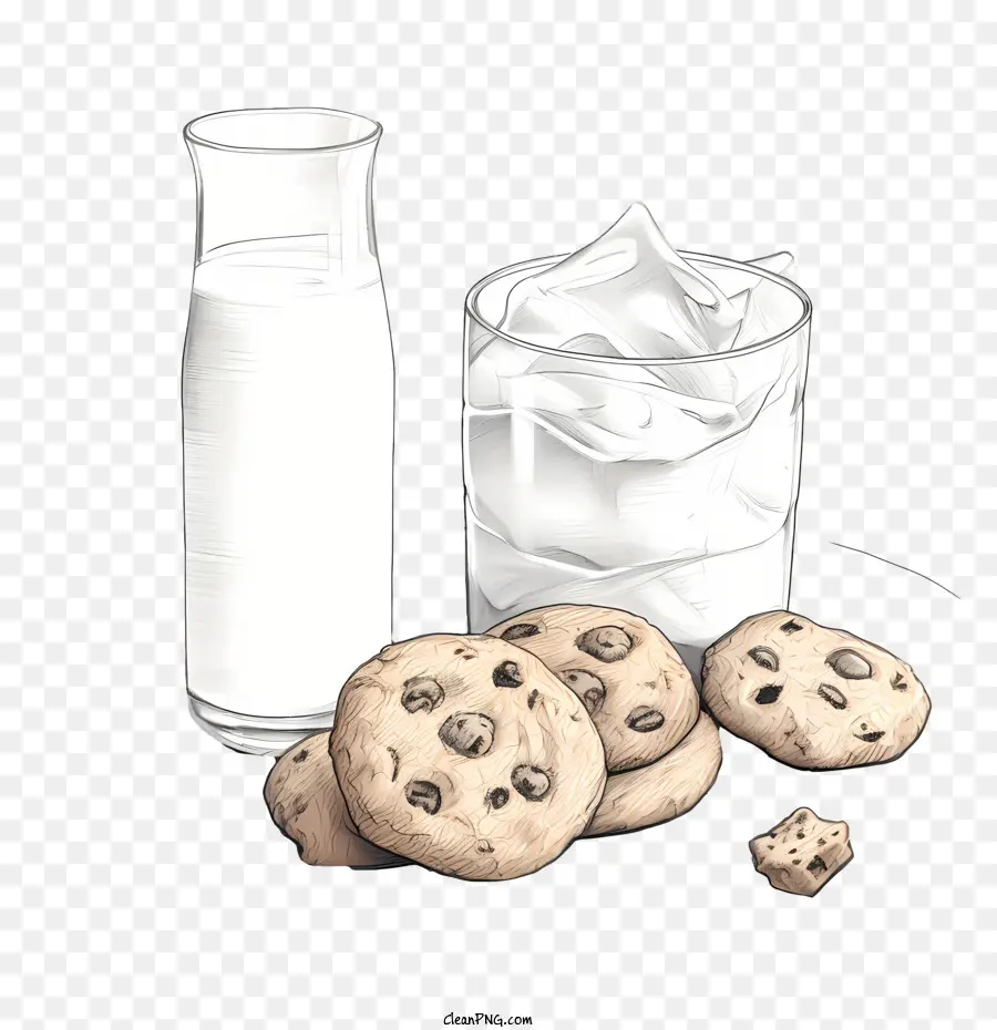 Biscuits Et Lait，Chocolat PNG