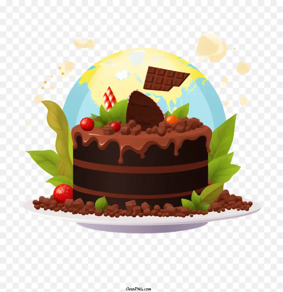 Journée Internationale Du Chocolat，Gâteau Au Chocolat PNG