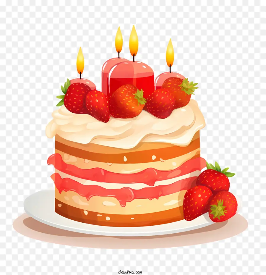 Gâteau D'anniversaire，Dessert PNG