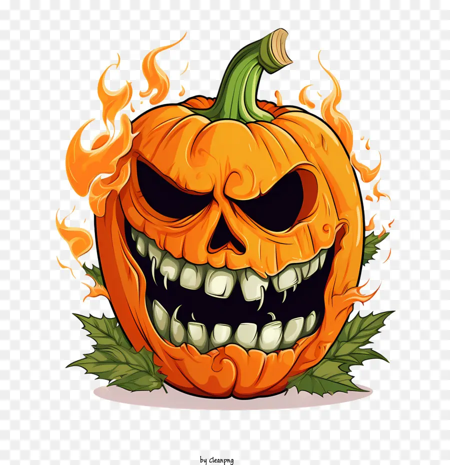 Jack O Lanterne，Citrouille En Colère PNG