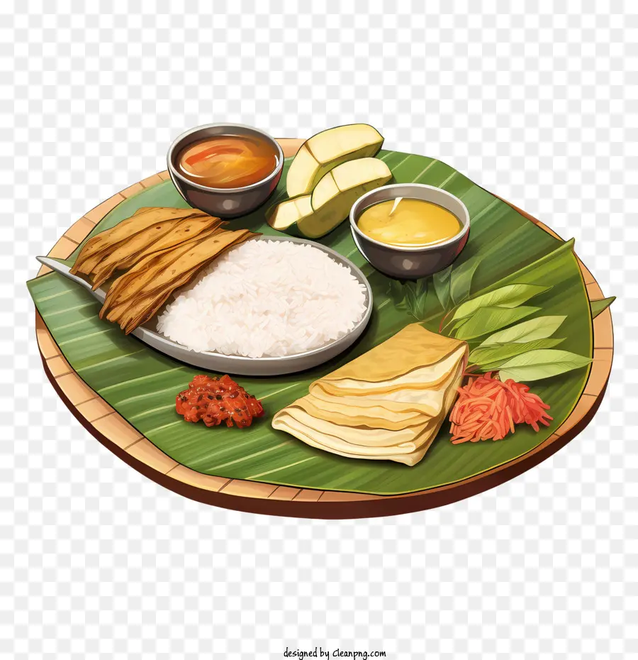 Nourriture Onam Sadya，Repas Traditionnel PNG