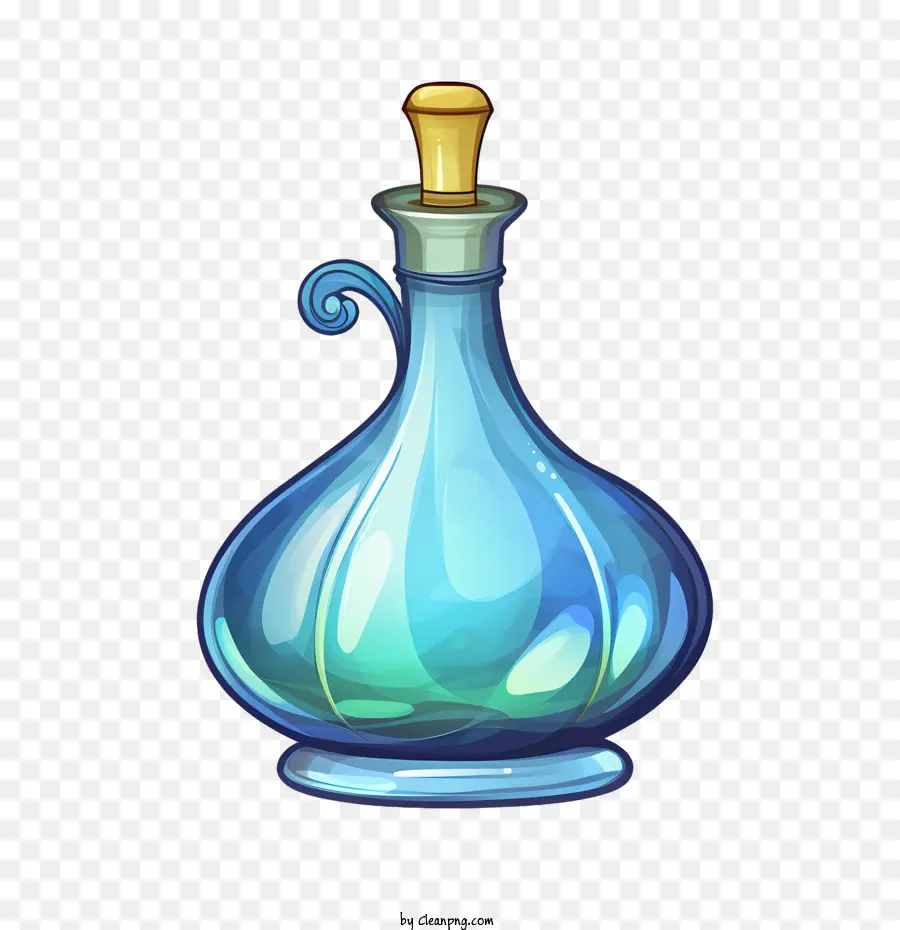 Potion Magique，Bouteille Bleue PNG