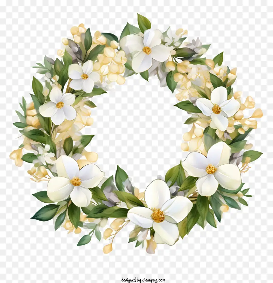 Couronne De Jasmin，Couronne De Fleurs PNG