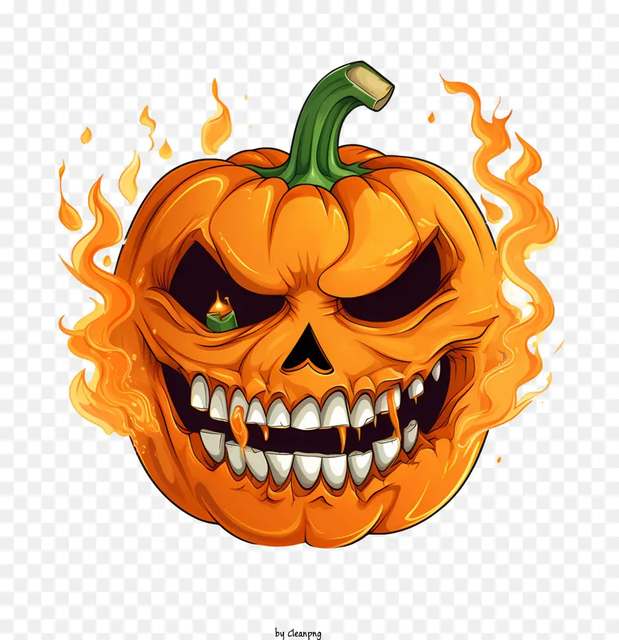 Jack O Lanterne，Citrouille En Colère PNG