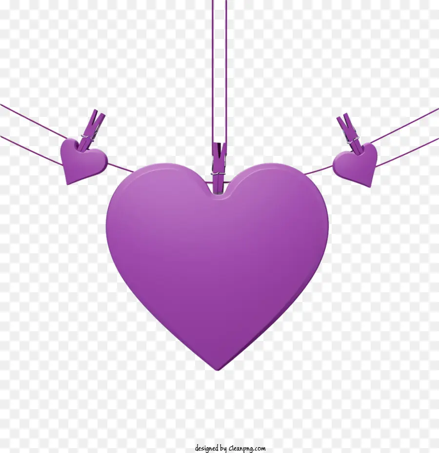 Journée Du Cœur Violet，Coeur Violet PNG