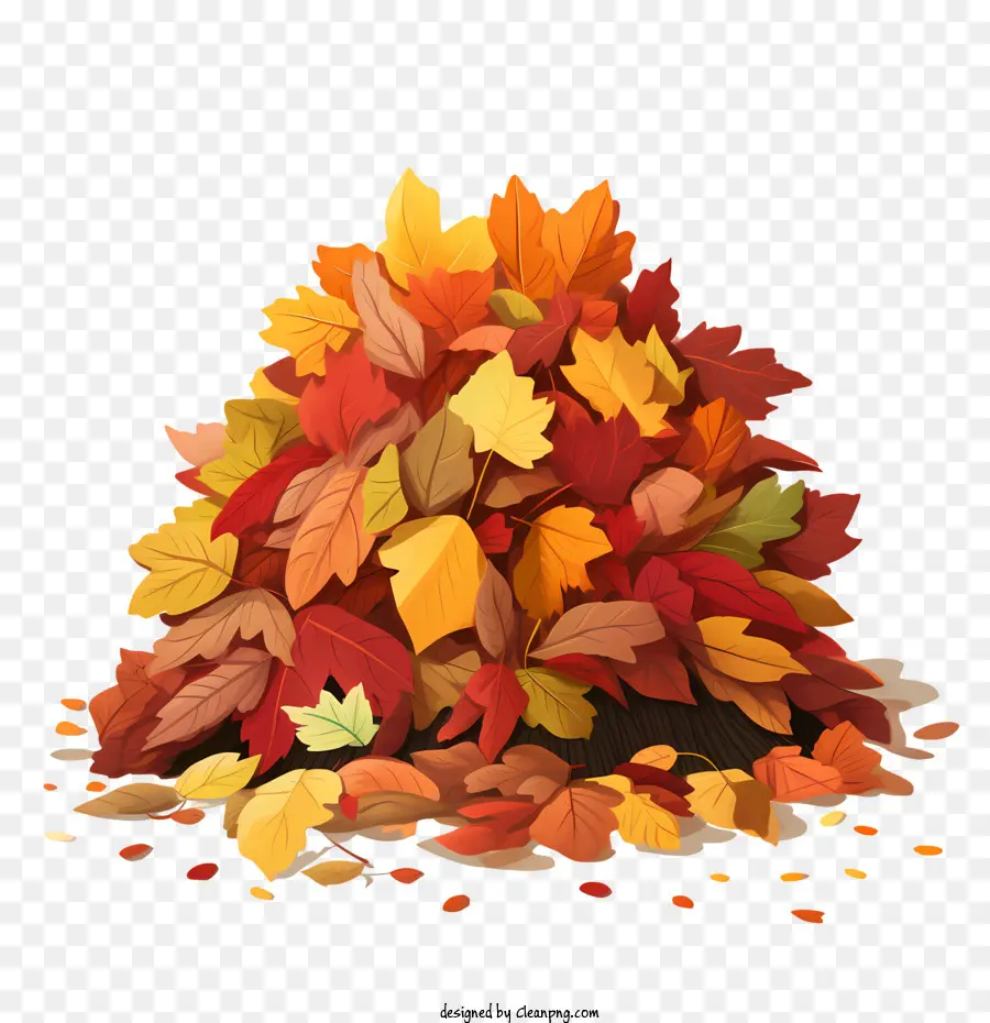 Tas De Feuilles，Feuilles D'automne PNG