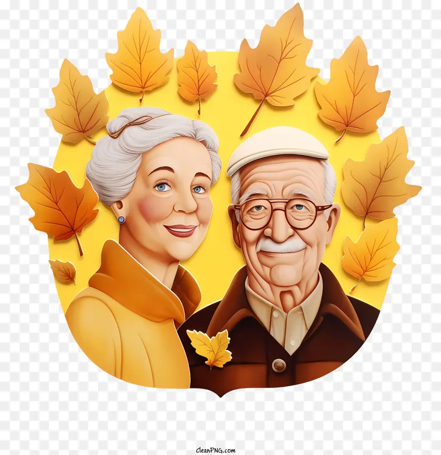 Les Grands Parents De Jour，Vieillard PNG