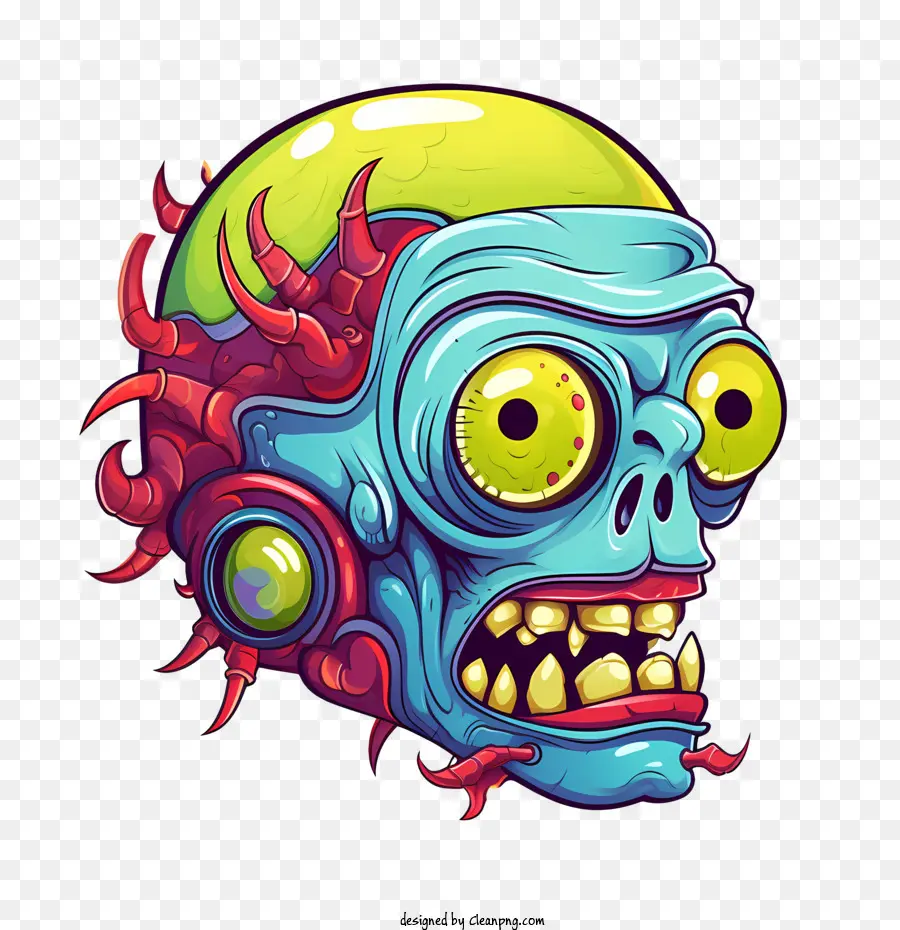 Crâne De Zombie，Crâne De Robot PNG