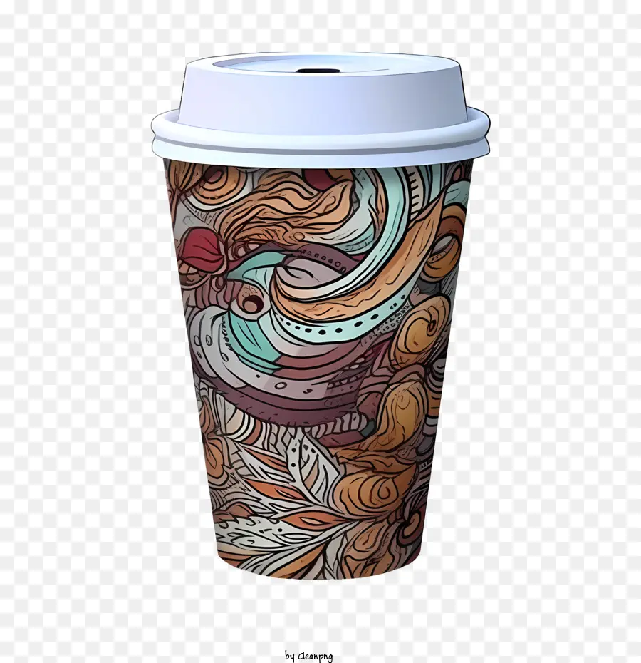 Gobelet En Carton，Tasse à Café Colorée PNG