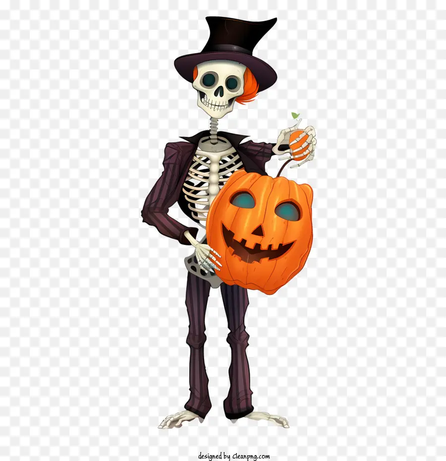 Squelette D'halloween，Squelette PNG