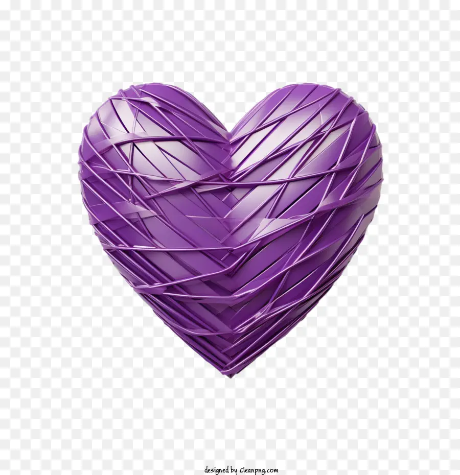 Journée Du Cœur Violet，Coeur Violet PNG