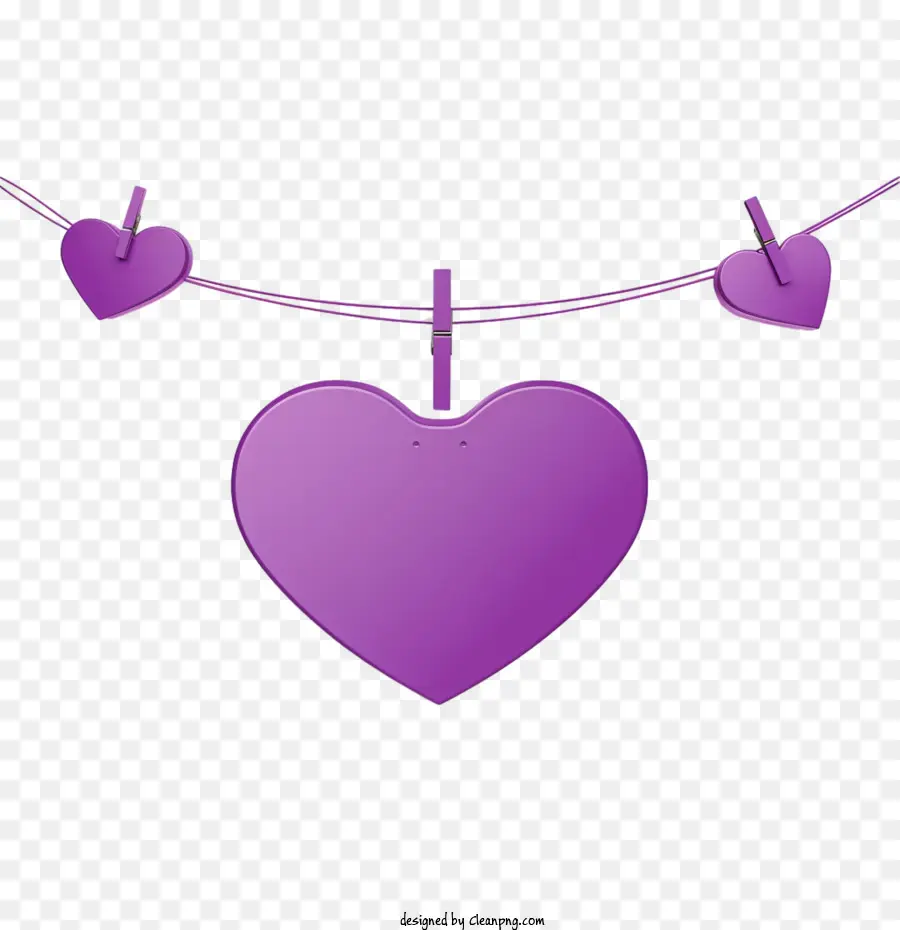 Journée Du Cœur Violet，Coeur Violet PNG