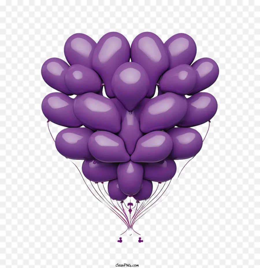 Purple Heart Journée，Ballons PNG