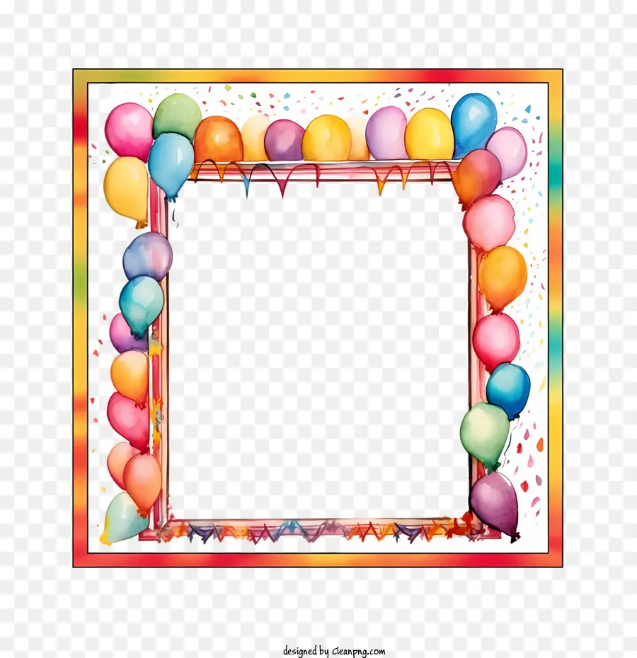 Cadre D'anniversaire，Cadre Ballon PNG