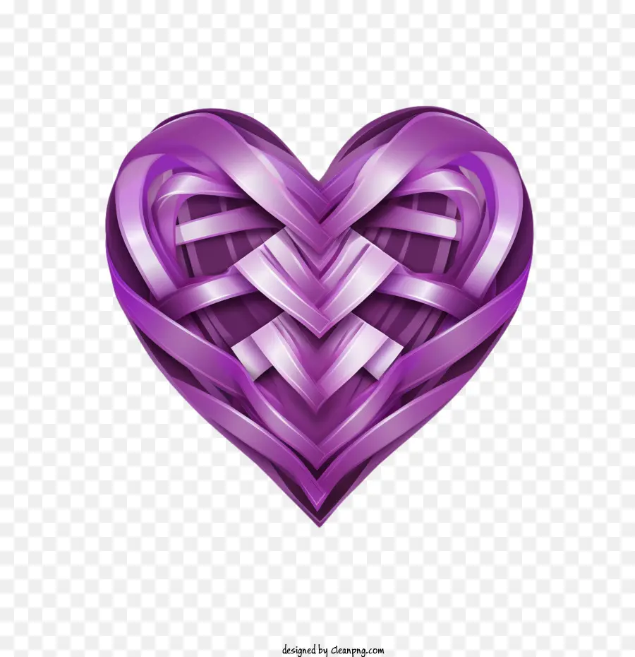 Journée Du Cœur Violet，Coeur Violet PNG