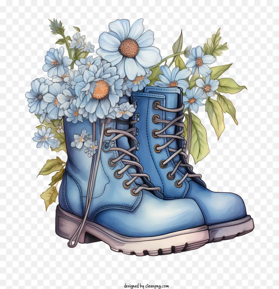 Bottes，Bottes à Fleurs PNG