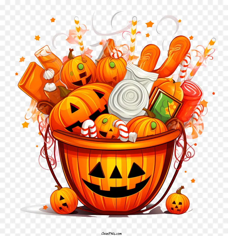 Bol De Bonbons D'halloween，Bonbons D'halloween PNG