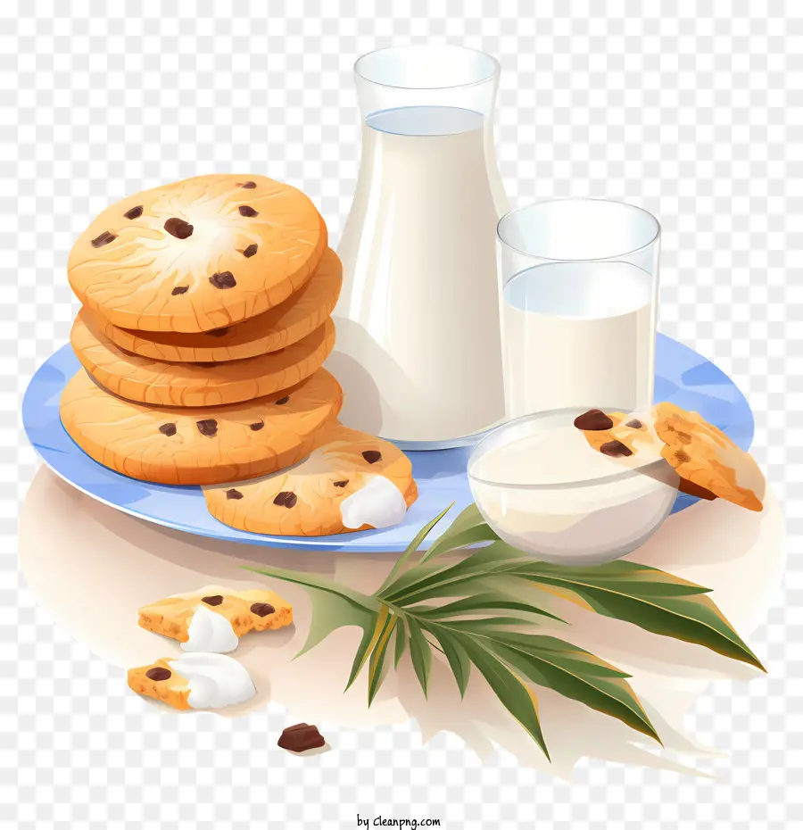 Biscuits Et Lait，Lait Et Biscuits PNG