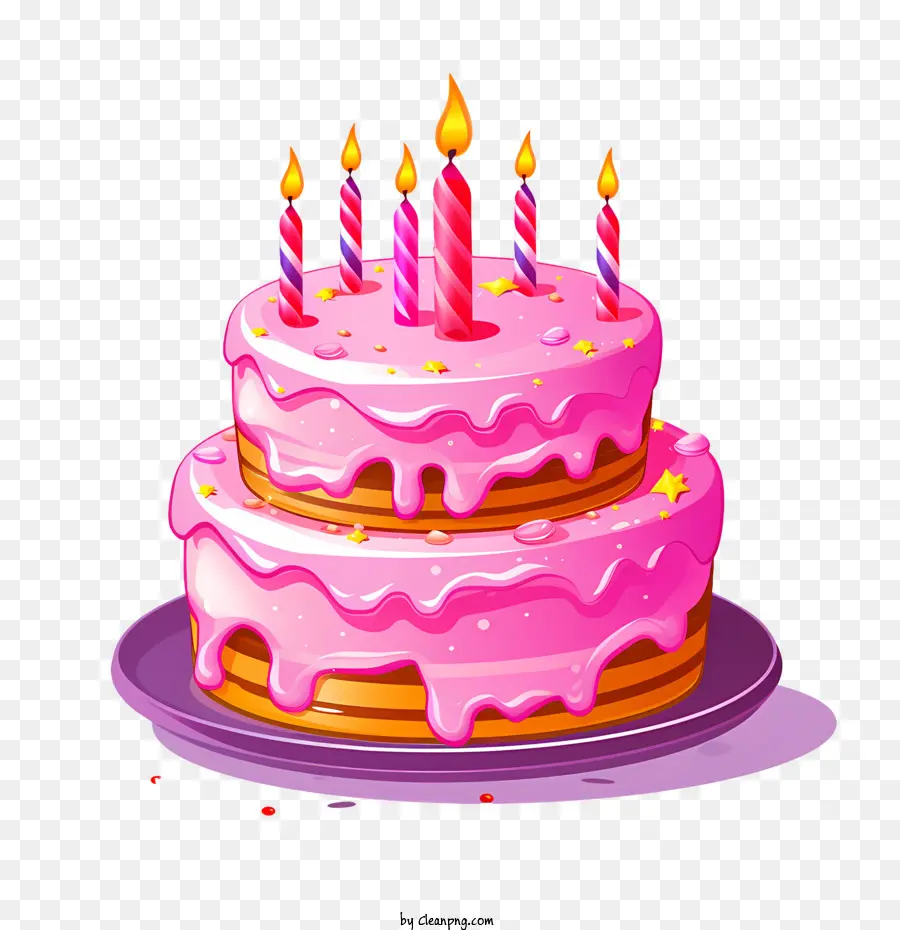 Gâteau D'anniversaire，Bougie PNG