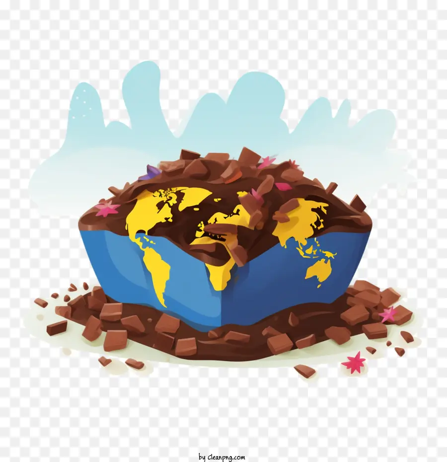Journée Internationale Du Chocolat，Globe PNG