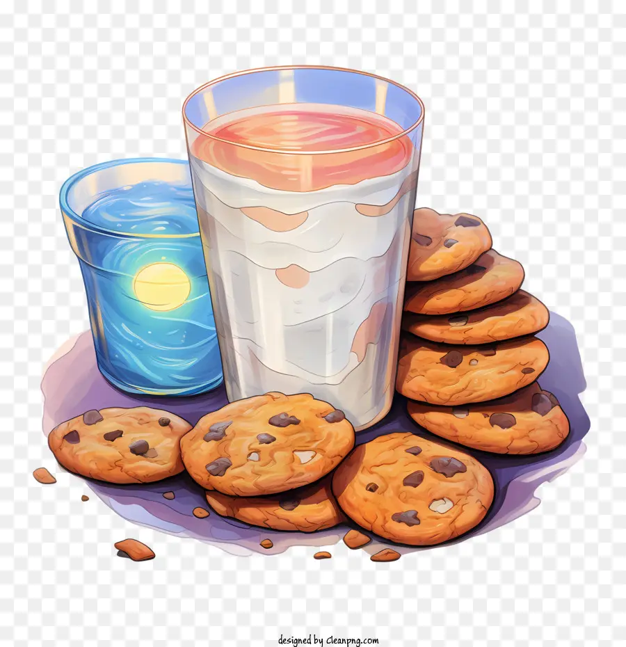 Biscuits Et Lait，Lait Et Biscuits PNG