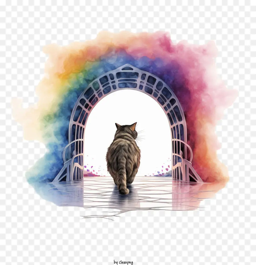 Jour Du Souvenir Du Pont Arc En Ciel，Chat PNG