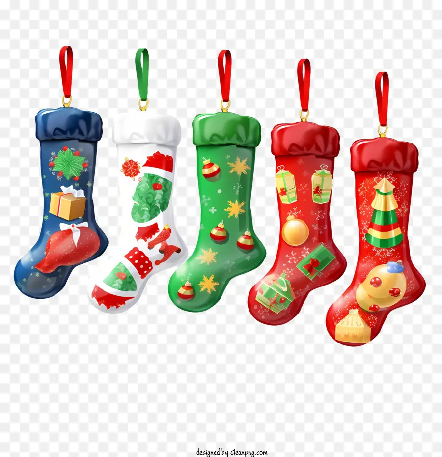 Bas De Noël，Chaussettes De Noël PNG