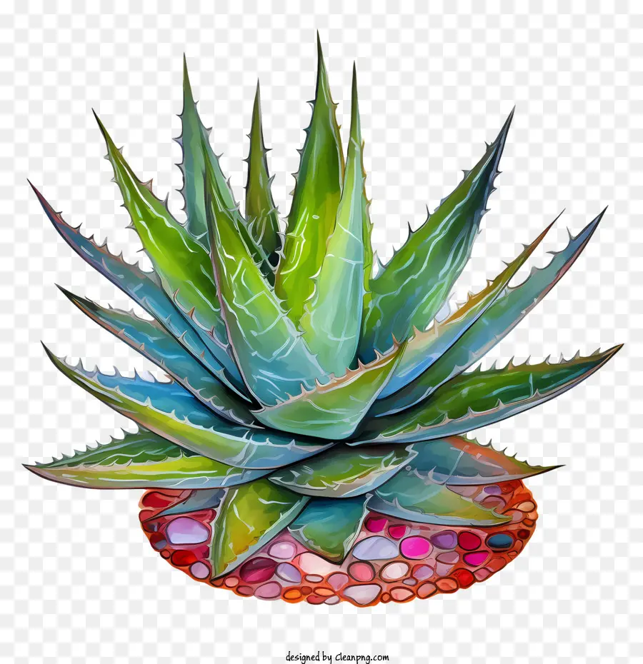 Aloé Vera，Aloe Vera Vert PNG